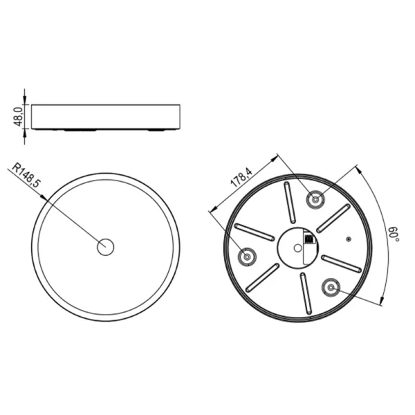 LED Ceiling Light RGBW Air Anthracite - Image 2