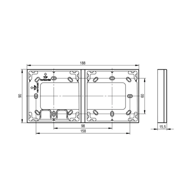 Mounting Bracket Double Anthracite - Image 4